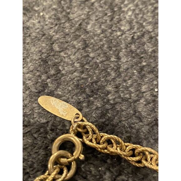 Whiting Davis Necklace Sample Necklace Pendent Floral Flowers Signed - Picture 4 of 9